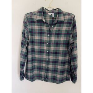 WOOLRICH Plaid Flannel Style Top Size Large